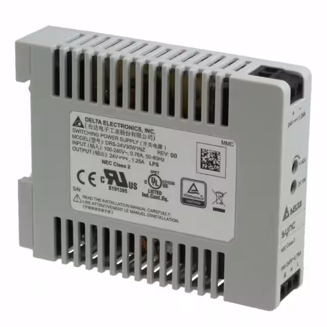 DRS-24V30W1NZ Delta Electronics  Fuentes de alimentación industriales para riel DIN